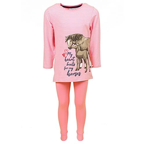 Pyjama Horse Stripes in 837 soft pink