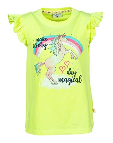 Girls T-Shirt Unicorn in 525 neon yellow